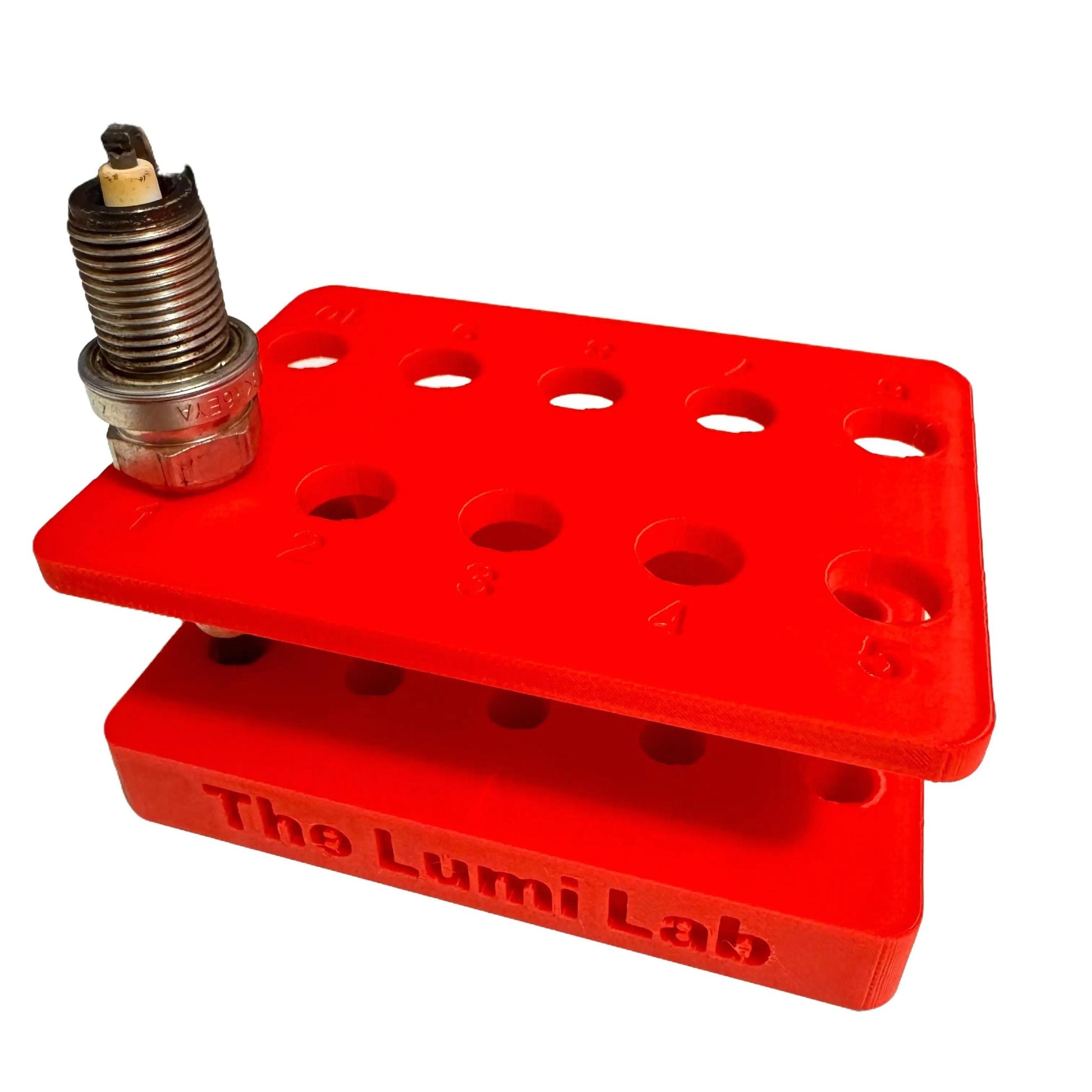 3D Printed Spark Plug Holder – Bench Organizer