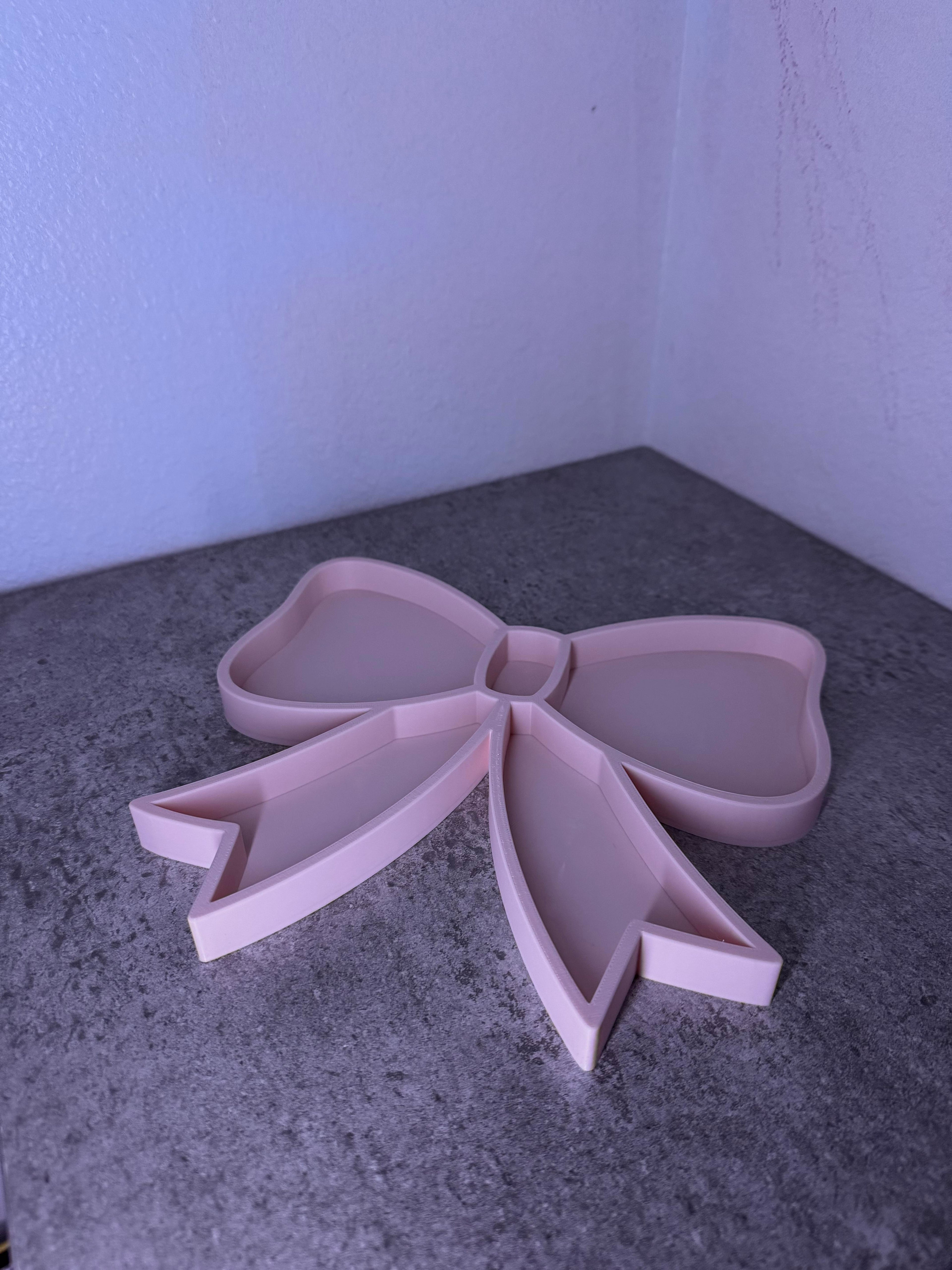 Coquette Bow Jewelry Tray – Cute Trinket & Accessory Organizer